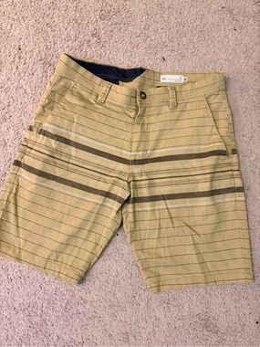 Volcom Tan and Black Waistband Shorts